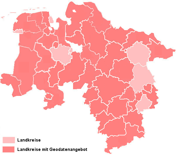 Geodatenportale der Landkreise