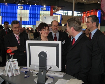 Ministerpräsident Christian Wulff auf Stippvisite am GDI-NI Stand