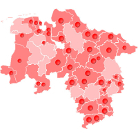Imagemap Landkreise Niedersachsen